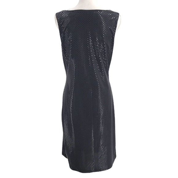 Frank Lyman Design Vintage Womens Size 12 Sequined Sheath Midi Dress in Black - Picture 2 of 10